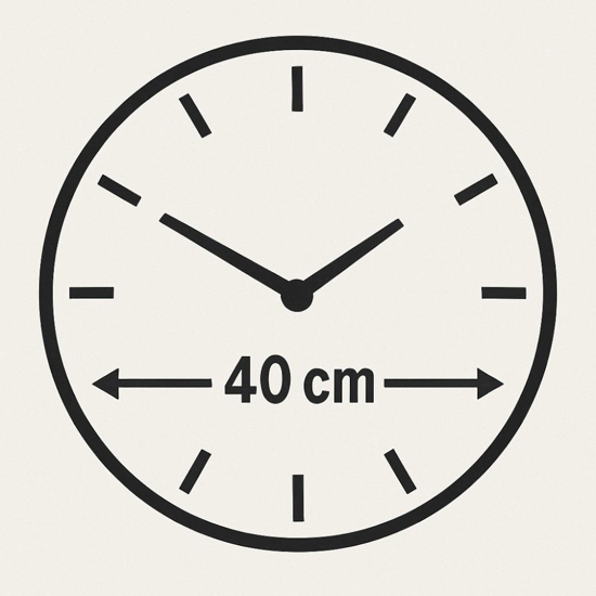 Orologio goldy da parete 40cm design moderno in resina